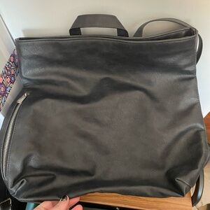 Thirty- One Black Leather backpack Bag